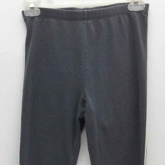 Marika Womans Capri Pants Gray White Leg Stripe Cool Max Cotton Stretch USA L - Picture 2 of 10